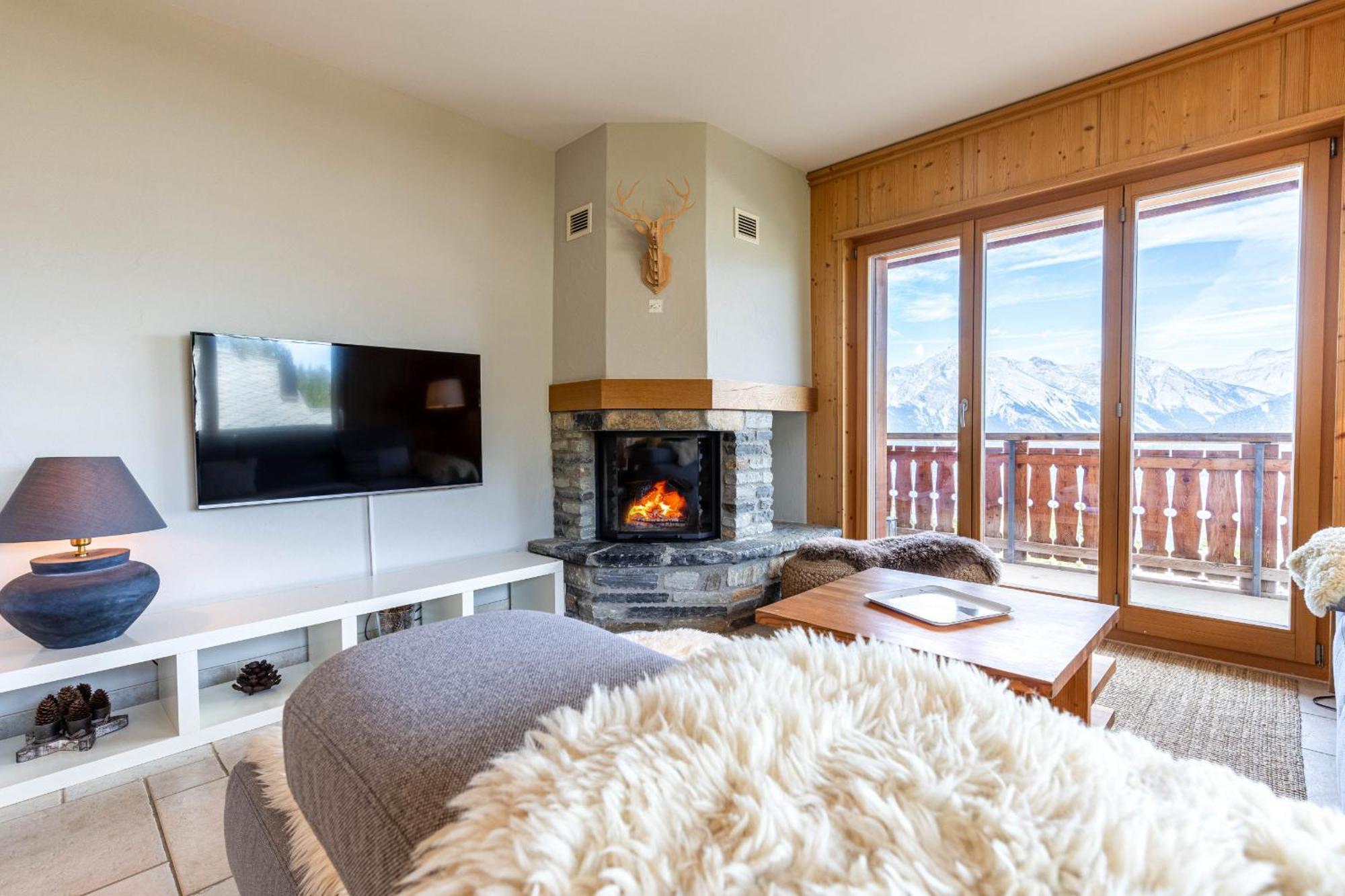 Hauts De Veysonnaz Sauna & View Apartments ภายนอก รูปภาพ